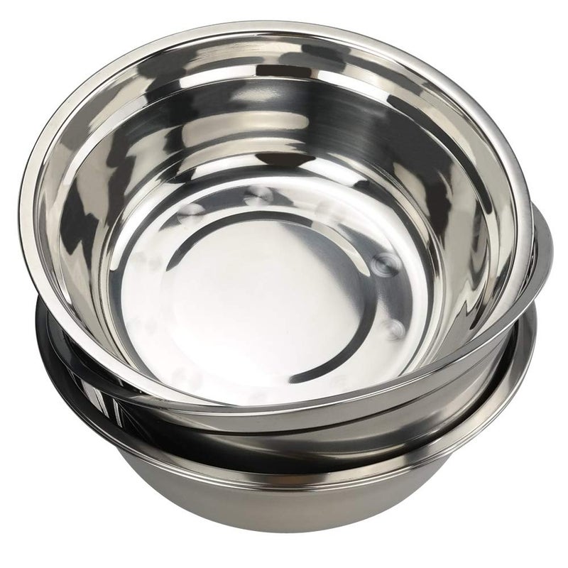 Hommp 4-Pack Large Stainless Steel Mixing Bowls/Metal Prep Bowls, 10-Inch - Image 1